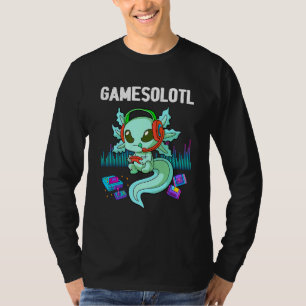 Gamesolotl Gamer Axolotl Video Spellen T-shirt