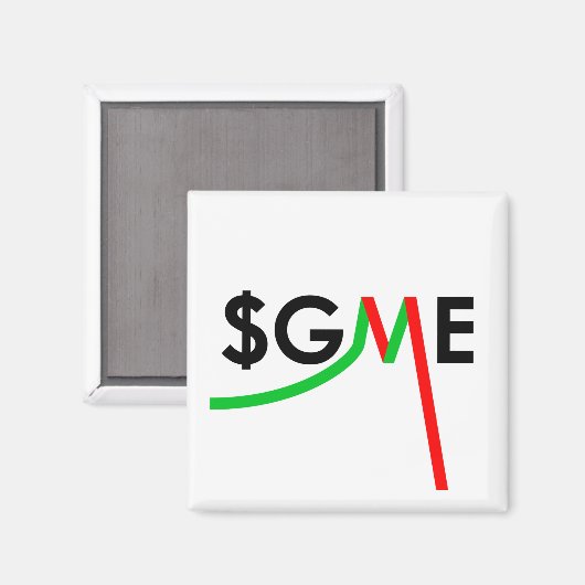 Gamestop GME Short Squeeze Magneet (Voorkant / Achterkant)