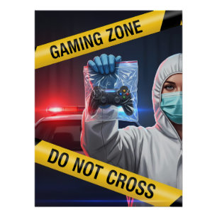 Gamezone Niet Overschrijden Perfect Poster