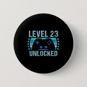 Gaming 23e verjaardag Gift 23-jarige jongen Ronde Button 5,7 Cm