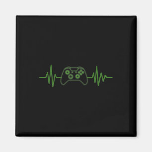 Gaming 365 Gamer Hartslag T-shirt Voor Videospelle Magneet