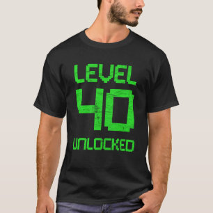 Gaming 40e verjaardag Retro 40 jaar oude vrouwen & T-shirt
