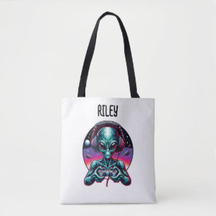 Gaming Alien Buitenaards Worden Gepersonaliseerd Draagtas
