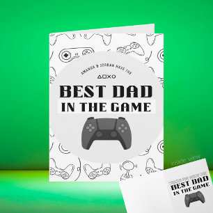 Gaming Beste Papa in het spel Persoonlijke Vouw Kaart