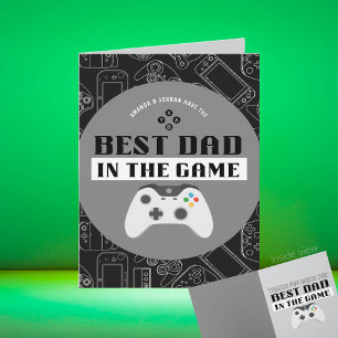 Gaming Beste Papa in het spel Persoonlijke Vouw Kaart