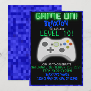 Gaming Birthday Kaart
