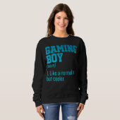 Gaming Boy Noun Definition Console Controller Vide Trui (Voorkant volledig)
