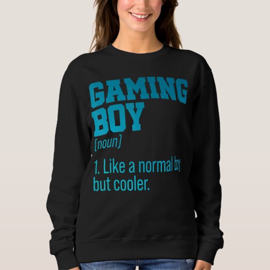 Gaming Boy Noun Definition Console Controller Vide Trui (Voorkant)