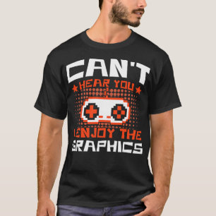 Gaming Cant hoort je dat ik van videogames hou T-shirt