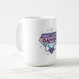 "Gaming Coffee Mug 15oz | Next Level Gaming Badge  Koffiemok