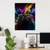 Gaming Controller Muurkunst Poster (Thuiskantoor)