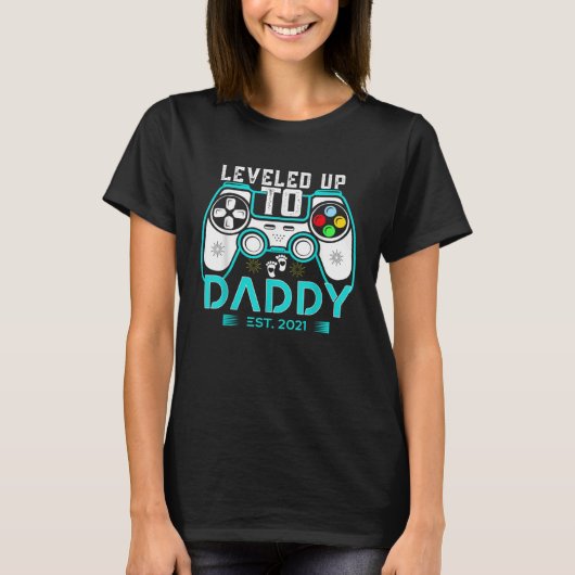 Gaming Dad Level Up Daddy Plus Size T-shirt (Voorkant)