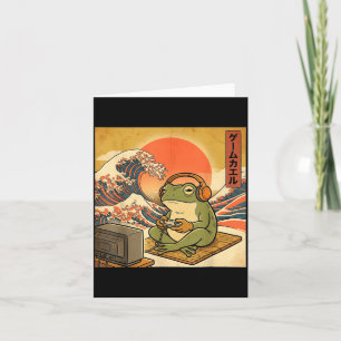 Gaming Frog Kunst Ukiyo-e Japanse Gamer Anime Mann Kaart
