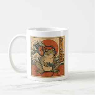 Gaming Frog Kunst Ukiyo-e Japanse Gamer Anime Mann Koffiemok