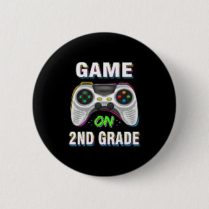 Gaming Game Aan 2e Leerjaar Tweede Eerste Dag Scho Ronde Button 5,7 Cm