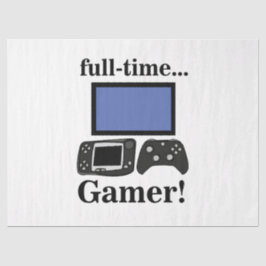 Gaming Gamer Funny Birthday Tissuepapier