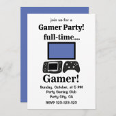 Gaming Gamer Funny Gamer Party Kaart (Voorkant / Achterkant)