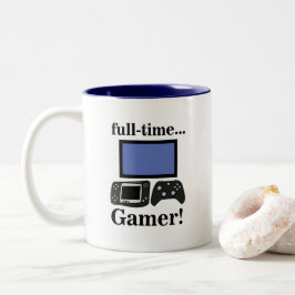 Gaming Gamer Funny Tweekleurige Koffiemok