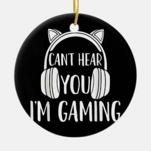 Gaming Gamer Videogame Headset  Keramisch Ornament