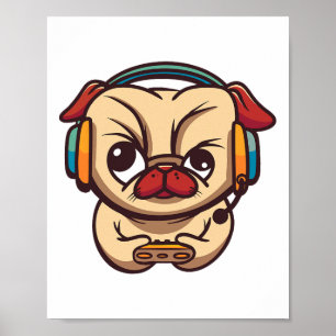 Gaming Hond Videogame PC Computer Videogame Poster