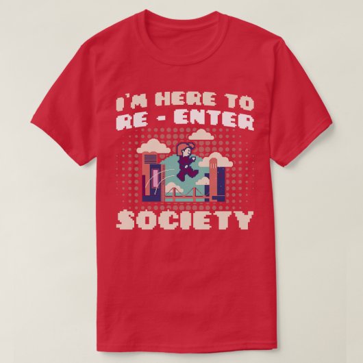 Gaming ik hier om de videogames van de samenleving t-shirt (Design voorkant)
