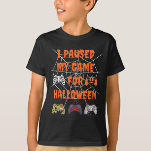 Gaming Ik pauzeerde mijn spel voor Halloween Fun G T-shirt