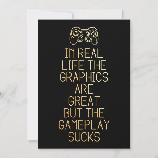 Gaming in het echte leven save the date (Voorkant)