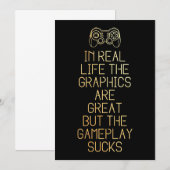 Gaming in het echte leven save the date (Voorkant / Achterkant)