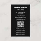 Gaming Influencer Gamer Content Creator Volledige  Visitekaartje (Achterkant)