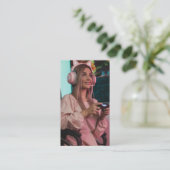 Gaming Influencer Gamer Content Creator Volledige  Visitekaartje (Staand voorkant)