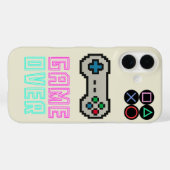Gaming iPhone Case – Pixel Art Video Game Cover (Achterkant (horizontaal))