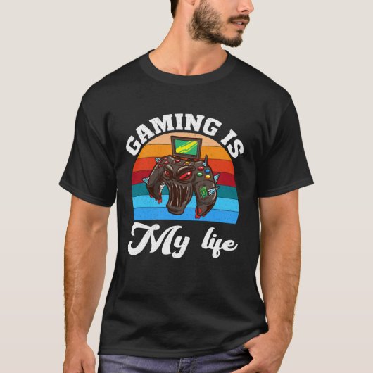 Gaming Is My Life  Video Gaming   2 T-shirt (Voorkant)