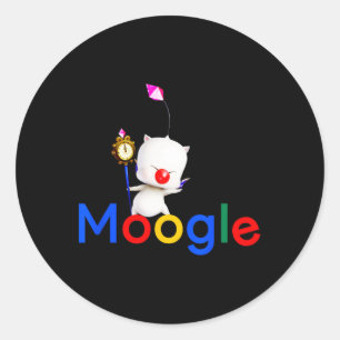 Gaming Kawaii Moogle Kupo Gamer Videogame Ronde Sticker