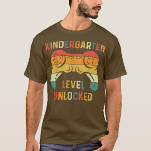 Gaming Kindergarten niveau niet-vergrendelde Retro T-shirt