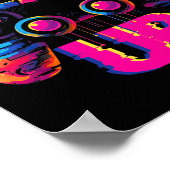 Gaming Level Up Game Controller Video Game Pop Kun Poster (Hoek)