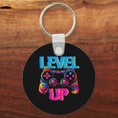 Gaming Level Up Game Controller Video Game Pop Kun Sleutelhanger (Voorkant)