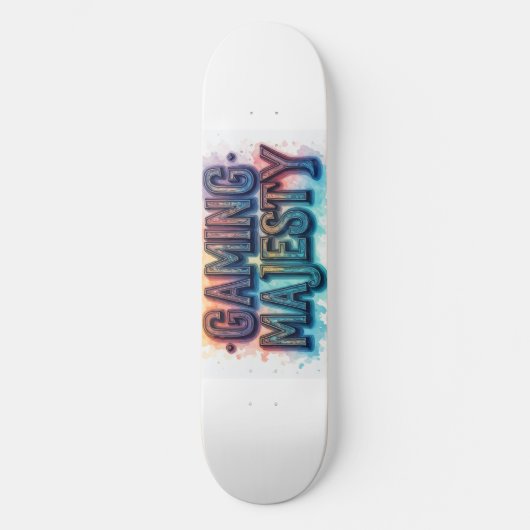 Gaming Majesteit Skateboard (Voorkant)