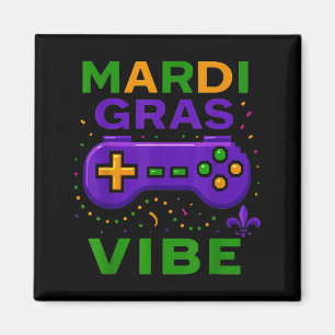 Gaming Mardi Gras-sfeer Retro videogame-controller Magneet