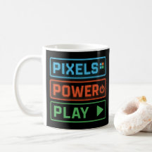 Gaming Mok – Pixels Power Play Neon Koffiekop