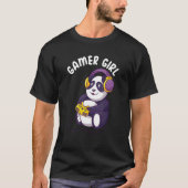 Gaming Panda Video Game Player Computer PC Panda   T-shirt (Voorkant)