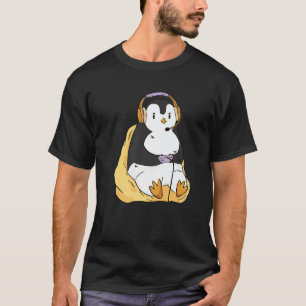 Gaming Penguin Headset Animals Penguin Gamer T-shirt