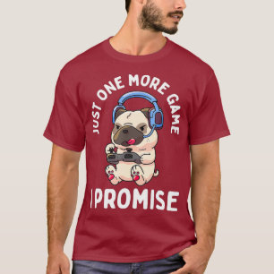 Gaming Pug Gamer Hondenliefhebber Video Game Boys  T-shirt