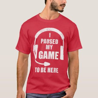 Gaming shirts Voor jongens Pauzeerde mijn game Gam