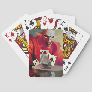 Gaming the Devil Ken Gage Fantasy Pokerkaarten