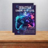 Gaming up leuke verjaardag kaart