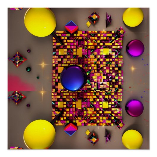 Gaming van het universum perfect poster (Voorkant)
