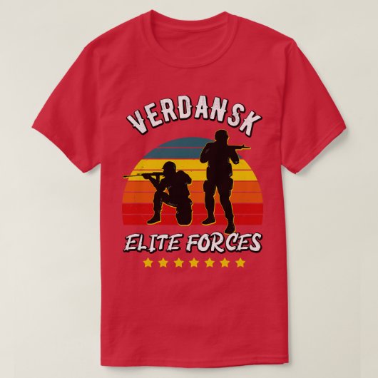 Gaming Verdansk Elite's Warzone Gamer T-shirt (Design voorkant)