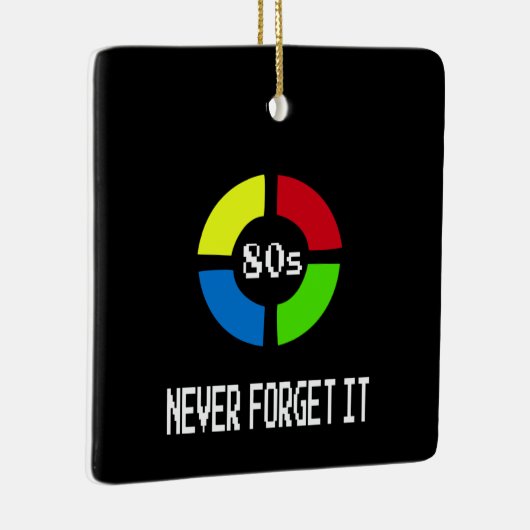 Gaming - Vergeet nooit dat 80-inch gamergadget Keramisch Ornament (Rechts)