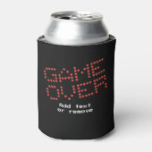 Gaming videogame over belettering Gamer D20 Dice Blikjeskoeler (Blikje Voorkant)