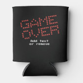 Gaming videogame over belettering Gamer D20 Dice Blikjeskoeler (Voorkant)